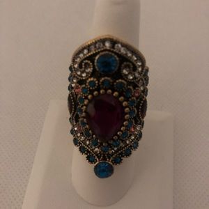 Gold Colorful Size 9 Ring